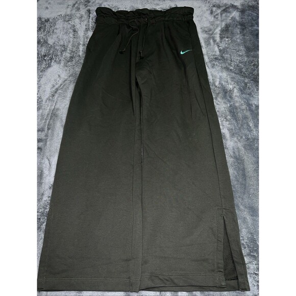 LARGE Nike Pants Womens Fleece Modern High Waisted Open Hem DQ6168-355 - Picture 6 of 10